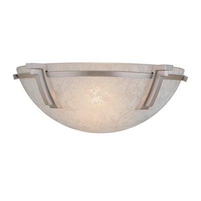 One Light Satin Nickel Wall Light