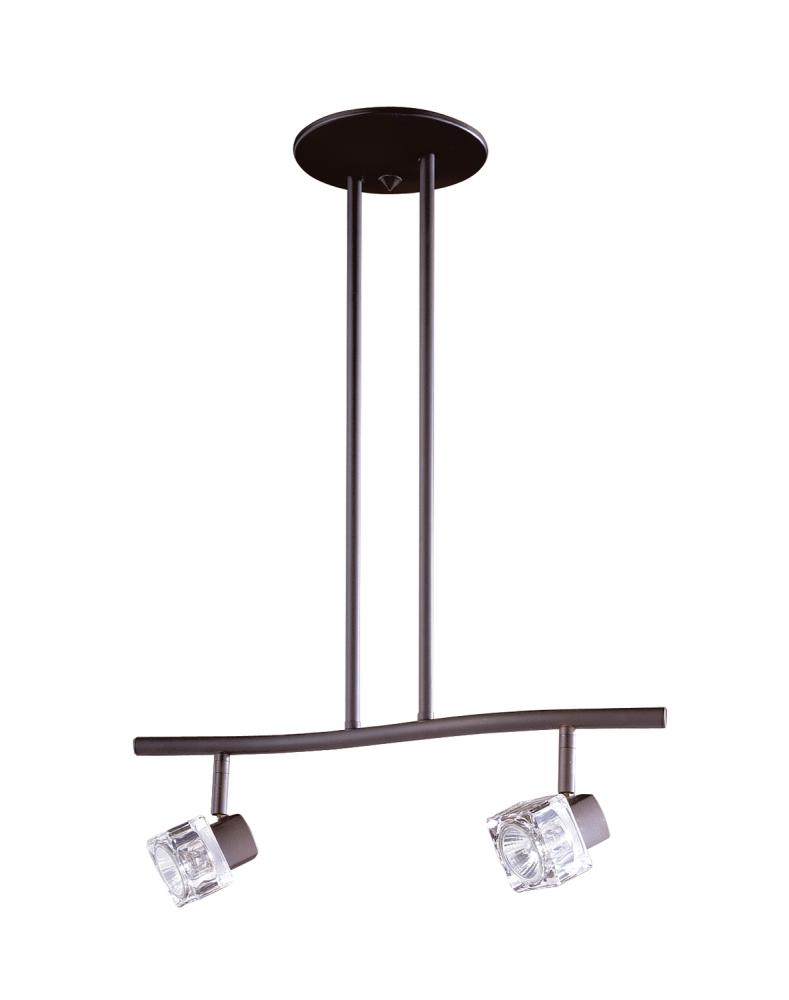 NOVA series 2-Light Oil Rubbed Bronze fixed rail fixture