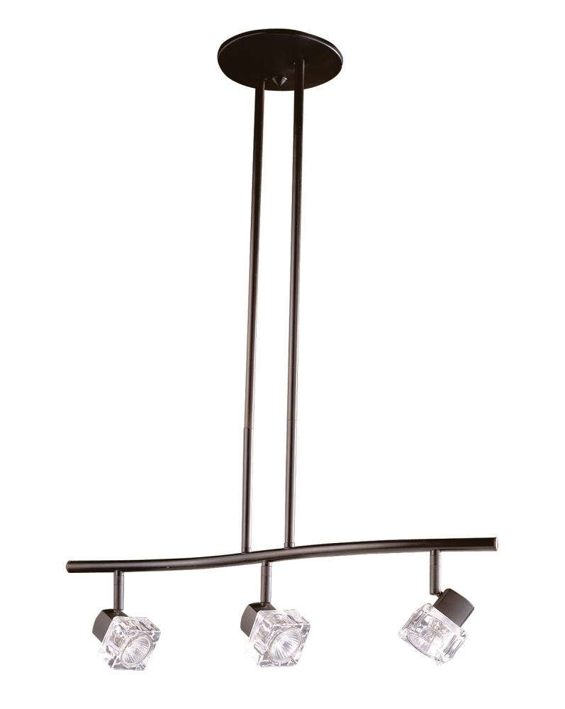 NOVA series 3-Light Oil Rubbed Bronze fixed rail fixture