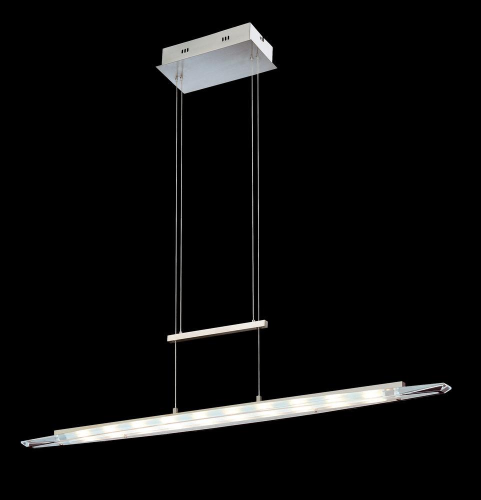 One Light Satin Nickel Island Light