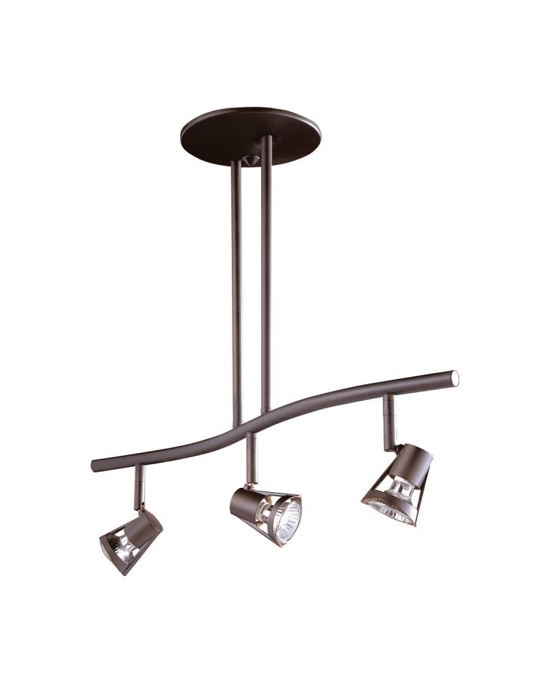SORELLA series 3-Light Oil Rubbed Bronze fixed rail fixture