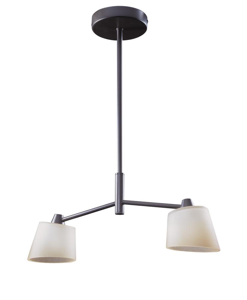 Two Light Oil Rubbed Bronze Island Light