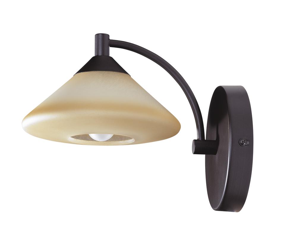 One Light Oil Rubbed Bronze Wall Light