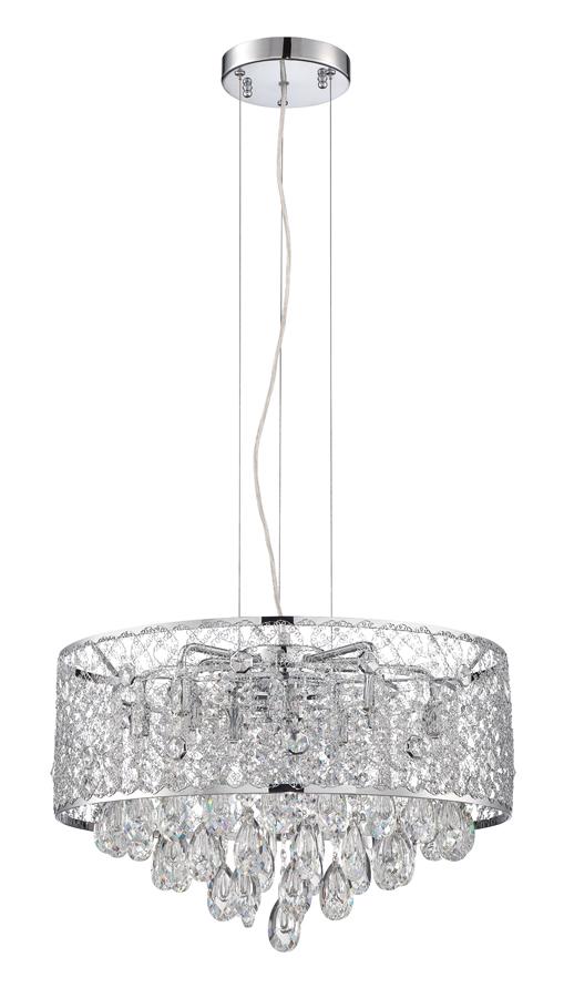 SOLARO series 10-Light Chrome Chandelier