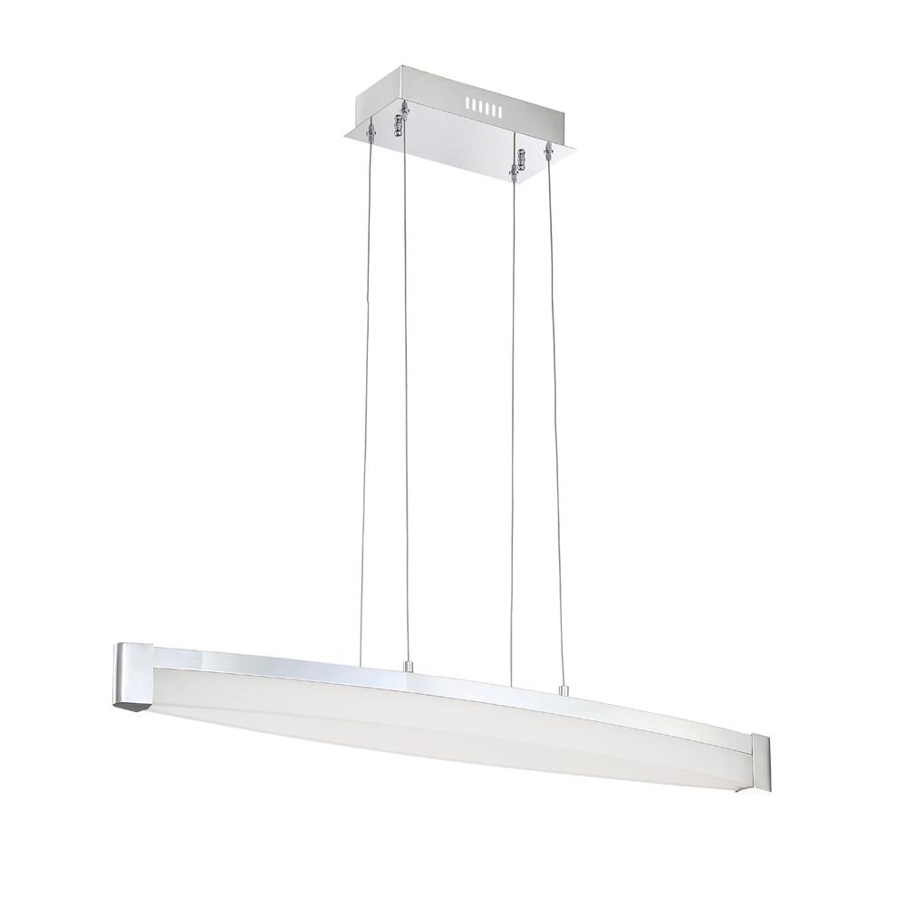 V2 series 36 inch LED Chrome Pendant
