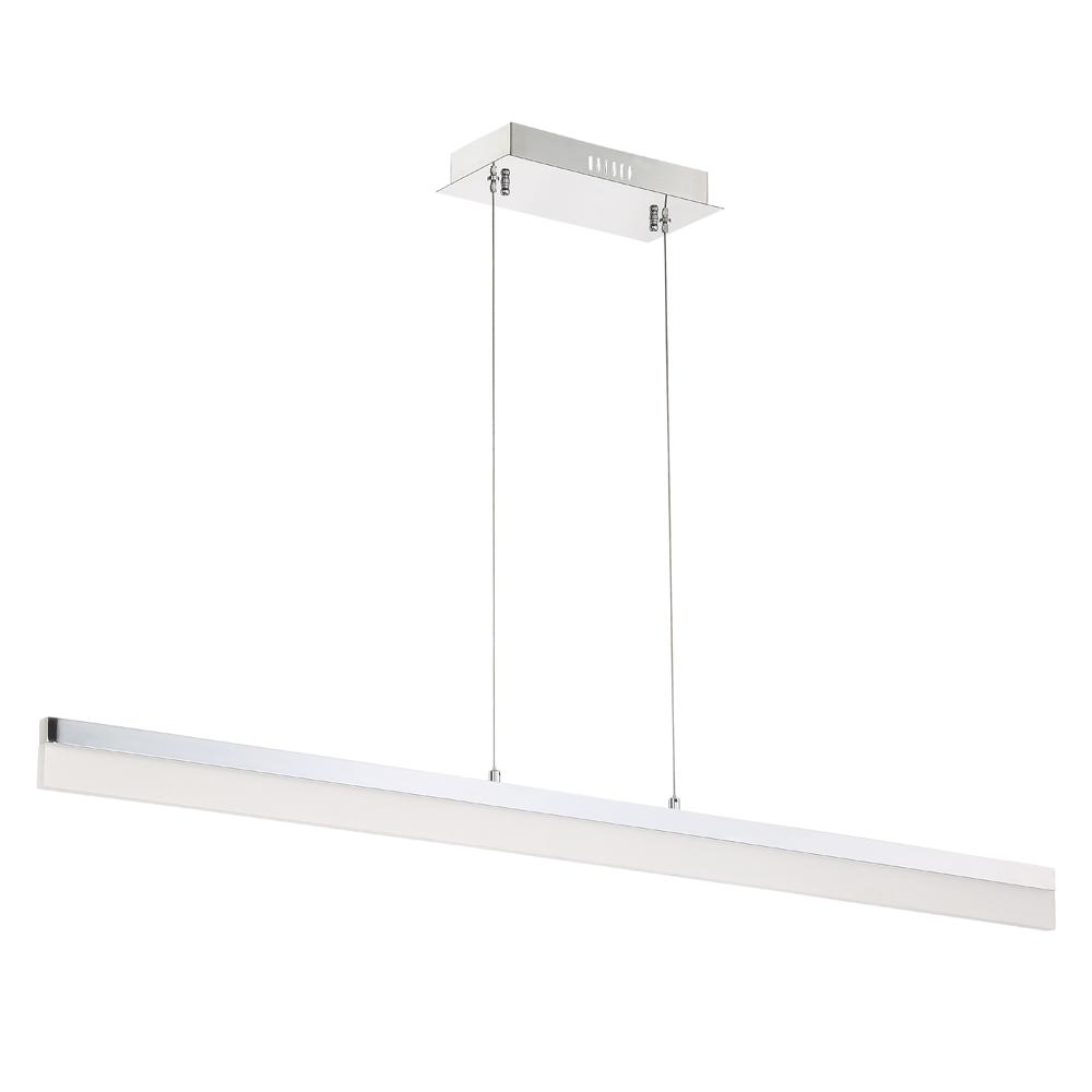 STRATE series 48 inch LED Chrome Pendant