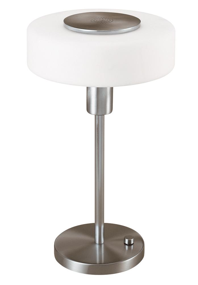 One Light Satin Nickel Table Lamp