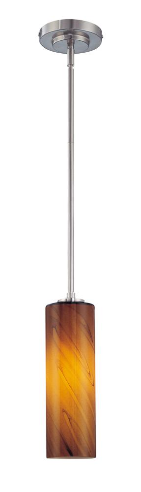 Cylinder Glass - Amber Swirl