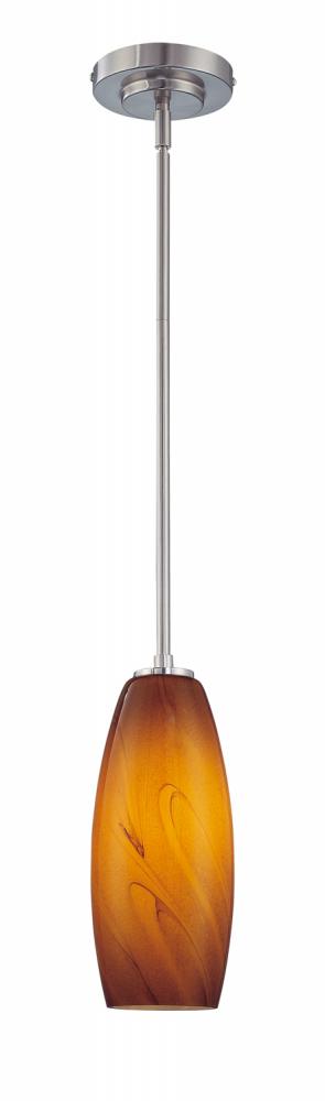 Oblong Glass - Amber Swirl