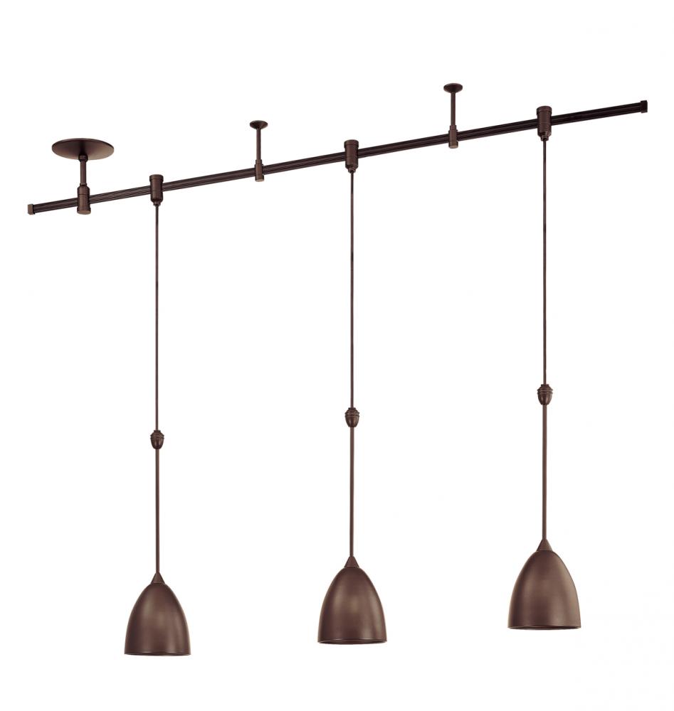 Pendant Rail Kit - Metal Shades Included