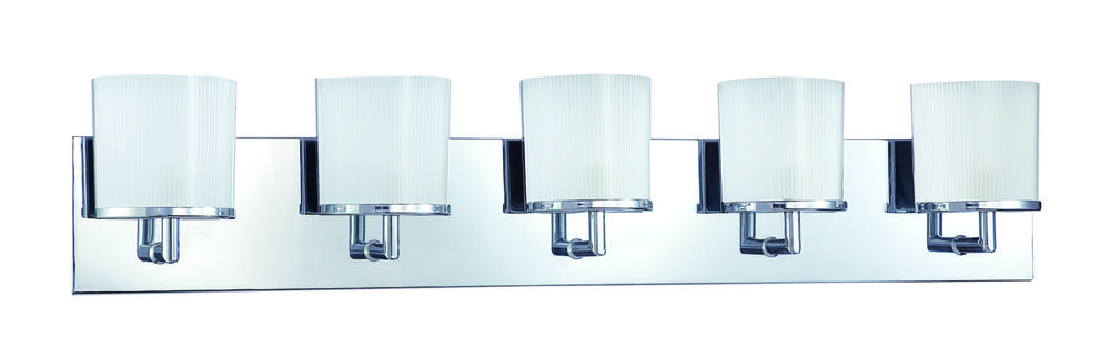 Five Light Chrome Vanity