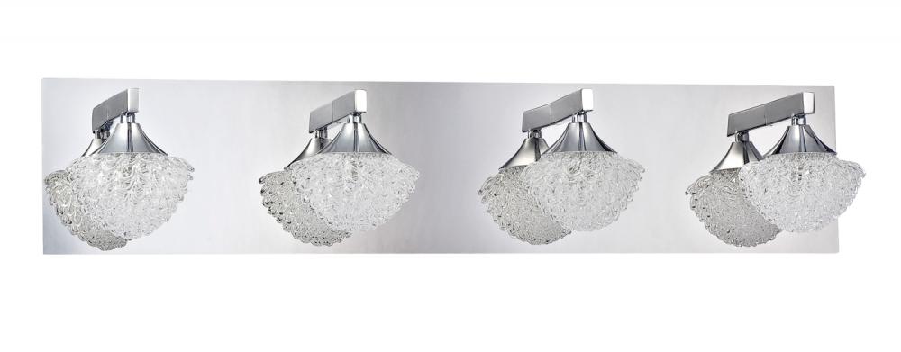 ICICLE series 4-Light Chrome Bath Light