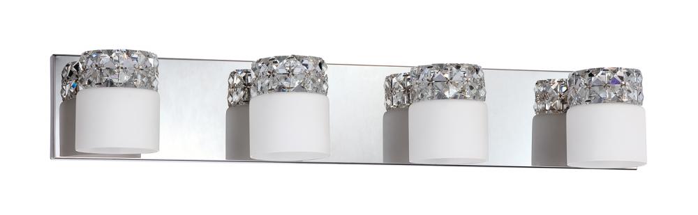 VELLASE series 4-Light Chrome Bath Light