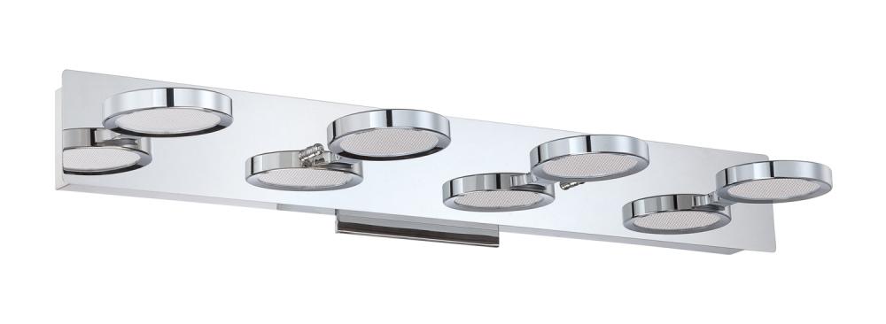 MILAN series 4-Light LED Chrome Bath Light