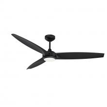 Kendal AC30656-BLK - Steltra 56 in. Matte Black Ceiling Fan