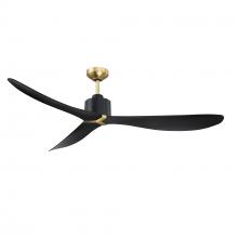 Kendal AC31360-BLK/BRS - Taros 60 in. Black & Brass Ceiling Fan