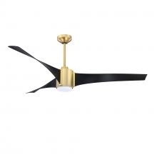 Kendal AC31560-BLK/BRS - Cimion 60 in. Black & Brass Ceiling Fan