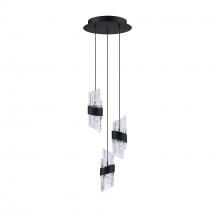 Kendal PF265-3LPA-BLK - Silhouettes 3-Light LED Pendant Pan