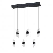 Kendal PF265-6LRT-BLK - Silhouettes 6-Light LED Rectangular Pan