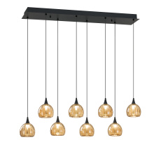 Kendal PF330-8L-A/BRZ - 8 LIGHT RECTANGULAR LED PAN