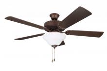 Kendal AC6952-ORB - Builder's Choice 52 in. Oil Rubbed Bronze Ceiling Fan with Light kit