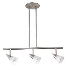 Kendal HPF2000-3L-SN - APEX series 3-Light Satin Nickel fixed rail fixture