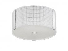 Kendal PF58-3L12-CH - GLACIER series 3-Light 12" Chrome Flush or Semi-Flush convertible fixture