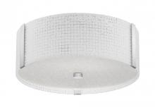 Kendal PF58-3L16-CH - GLACIER series 3-Light 16" Chrome Flush or Semi-Flush convertible fixture