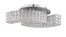 Kendal PF64-4LFL-CH - CARINA series 4 Light Optic Crystal Flushmount in a Chrome finish