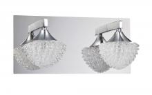 Kendal VF4300-2L-CH - ICICLE series 2-Light Chrome Bath Light