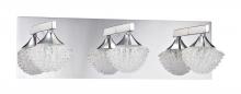 Kendal VF4300-3L-CH - ICICLE series 3-Light Chrome Bath Light