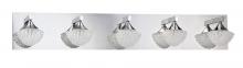 Kendal VF4300-5L-CH - ICICLE series 5-Light Chrome Bath Light