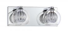 Kendal VF6300-2L-CH - SIENA series 2-Light Chrome Bath Light