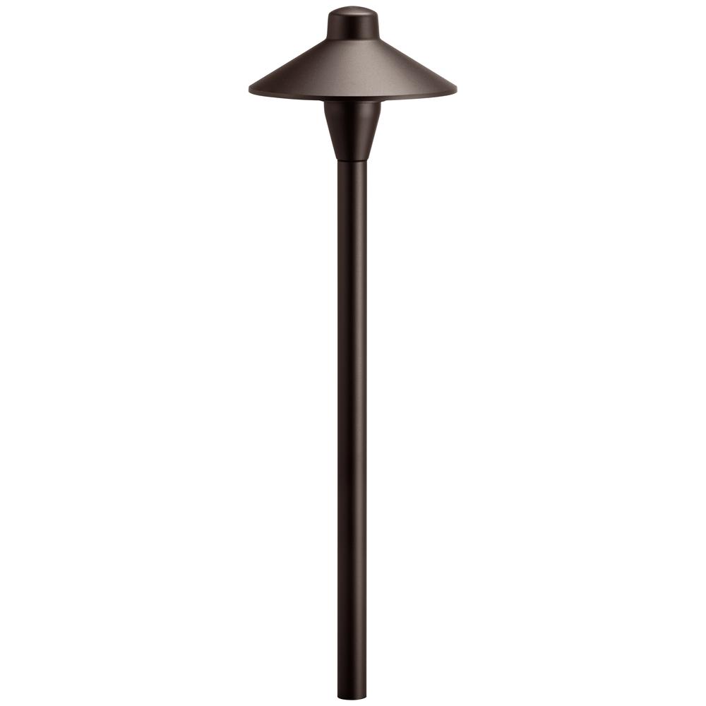 12V 6.75" Path Light Textured Architectural Bronze