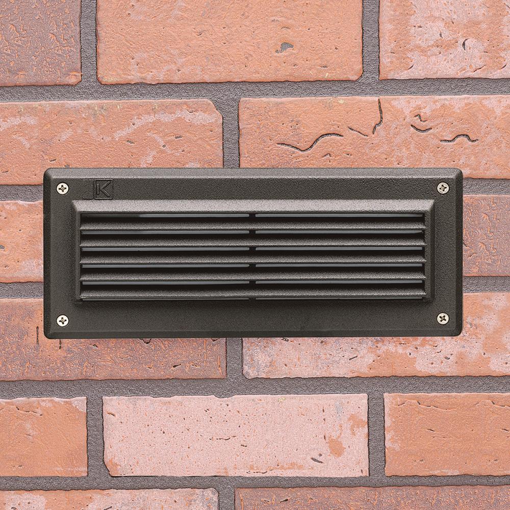 Louvered Brick Light 2700K LED Textured Architectural Bronze