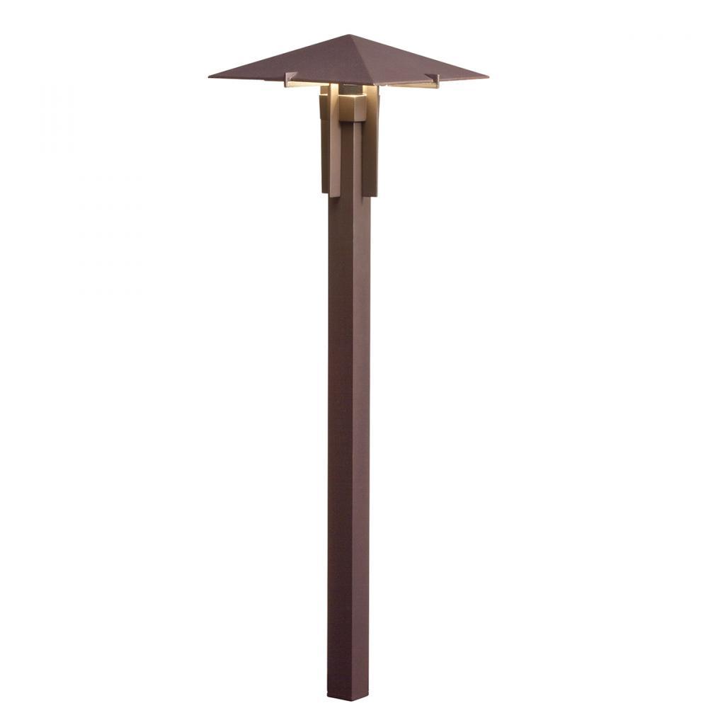 Forged 2700K LED Path Light Textured Architectural Bronze