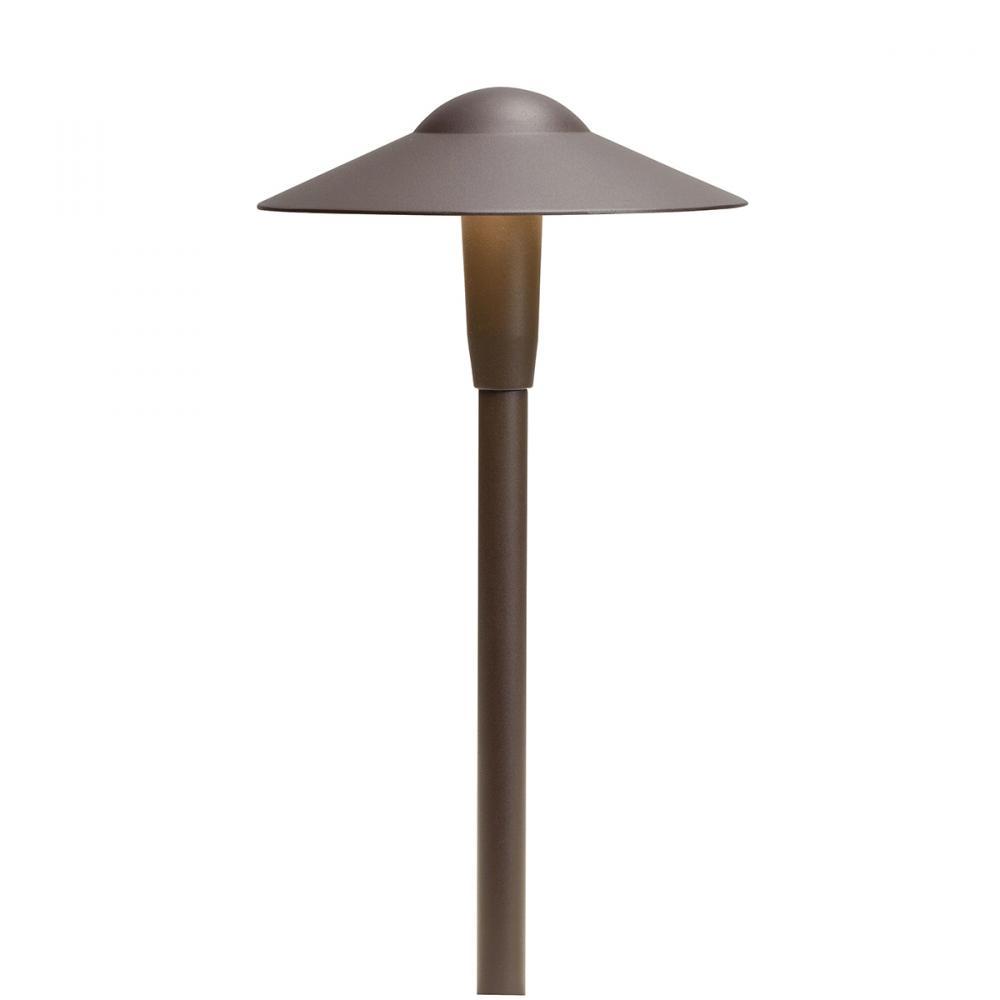 Short Dome 2700K LED Path Light Textured Architectural Bronze