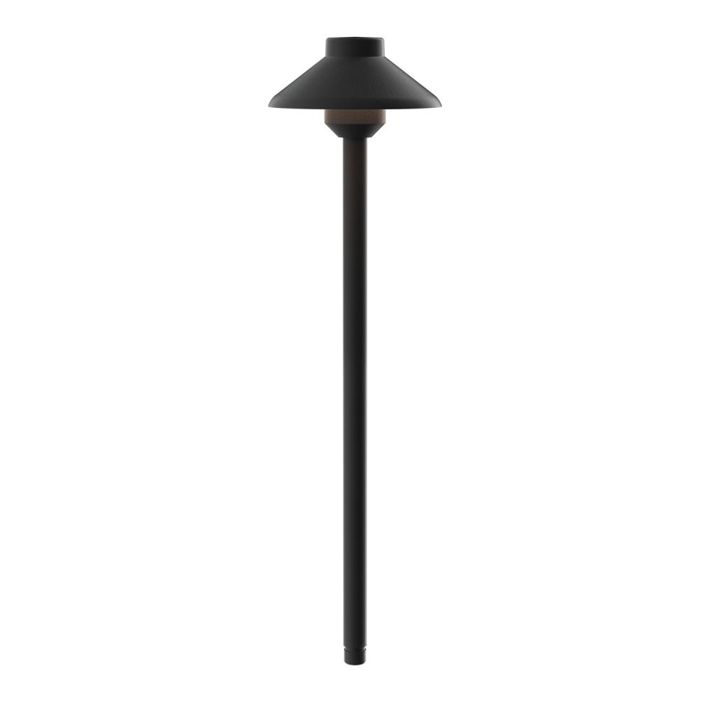 Stepped Dome 12V 2700K Path Light Textured Architectural Bronze