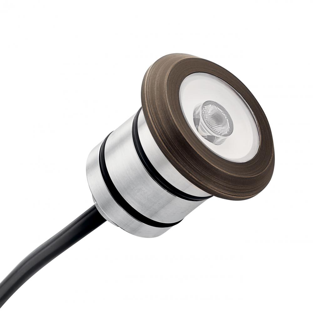 12V 2700K 100 Lumen LED Mini All-Purpose Recessed Light Centennial Brass