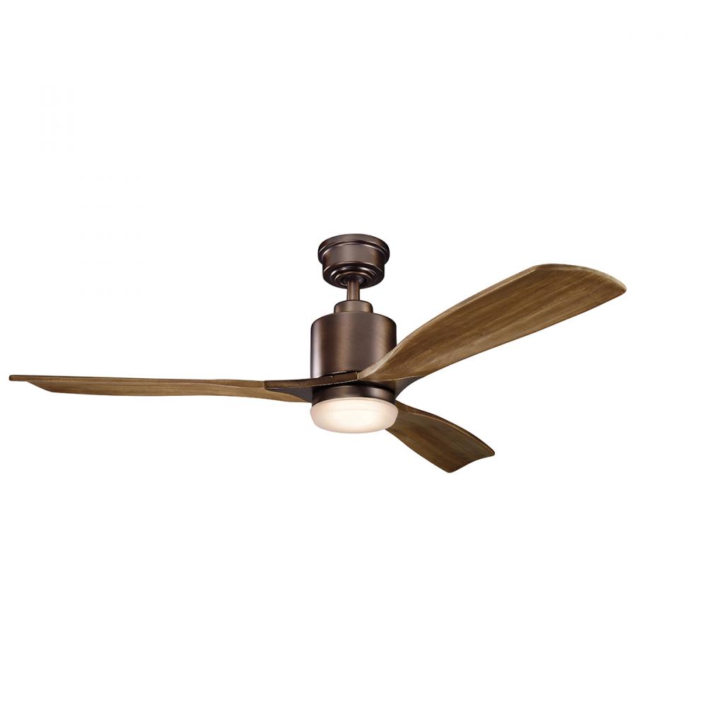 Ridley II LED 52" Fan Oil Brushed Bronze