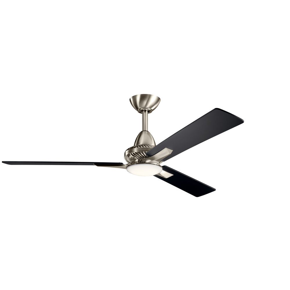 52" Kosmus LED Fan Brushed Stainless Steel