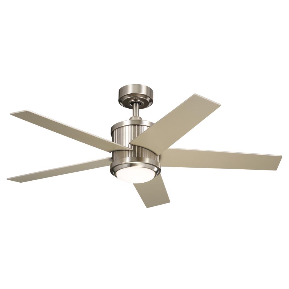 48" Brahm 5 Blade Indoor Ceiling Fan with Etched Cased Opal Glass