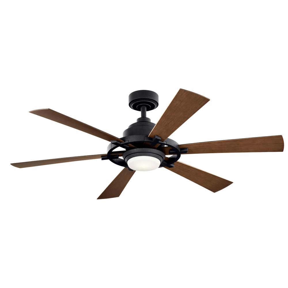 Iras LED 52" Ceiling Fan Distressed Black