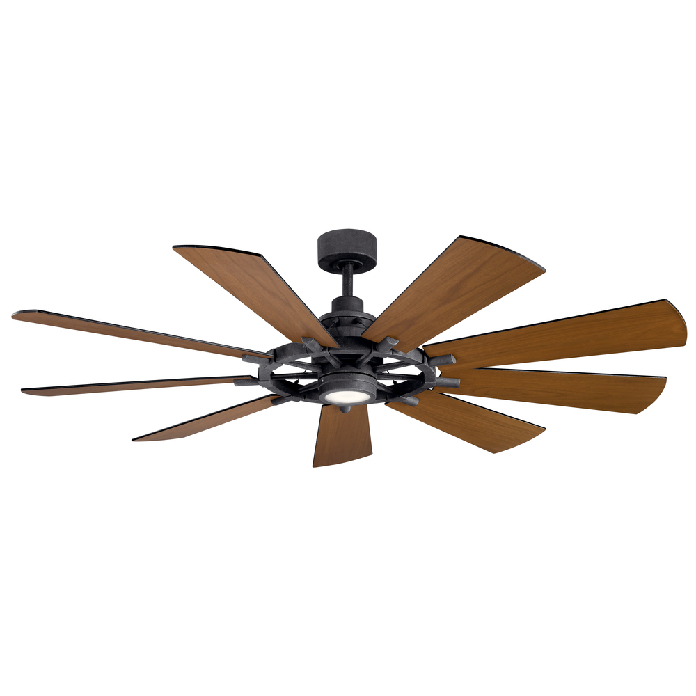 Gentry LED 65" Fan Distressed Black