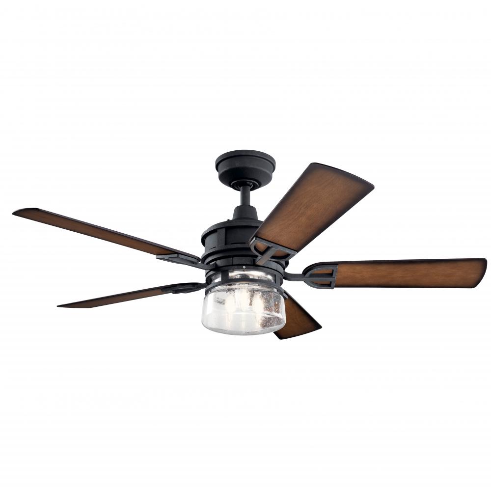Lyndon Patio LED 3000K 52" Fan Distressed Black