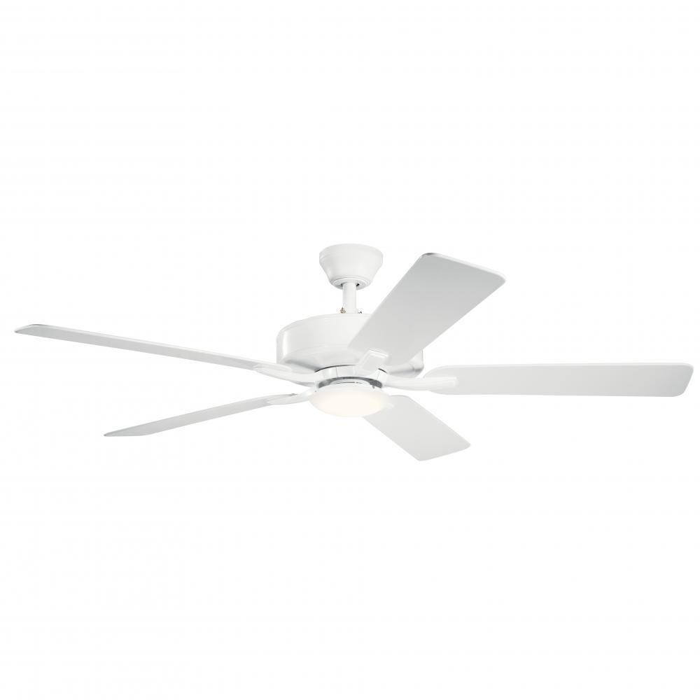 52" Basics Pro Designer LED Fan Matte White