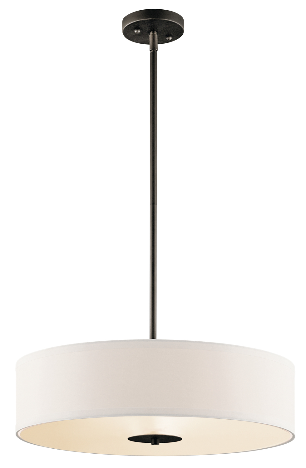 20" 3 Light Convertible Pendant Brushed Nickel