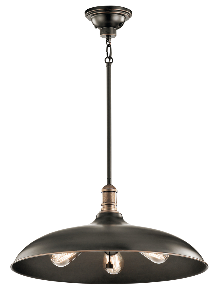 Cobson 3 Light 20" Pendant Olde Bronze