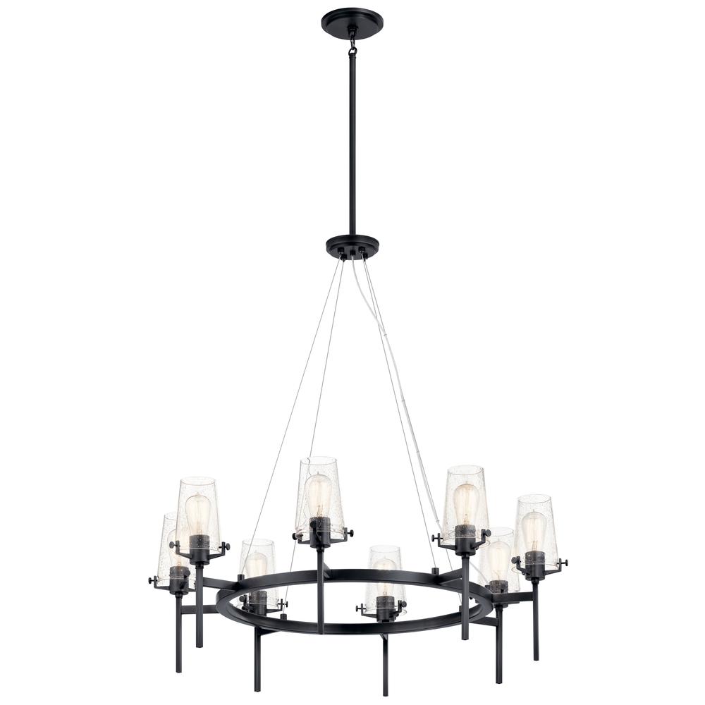 Alton 38" 8 Light Chandelier Chrome