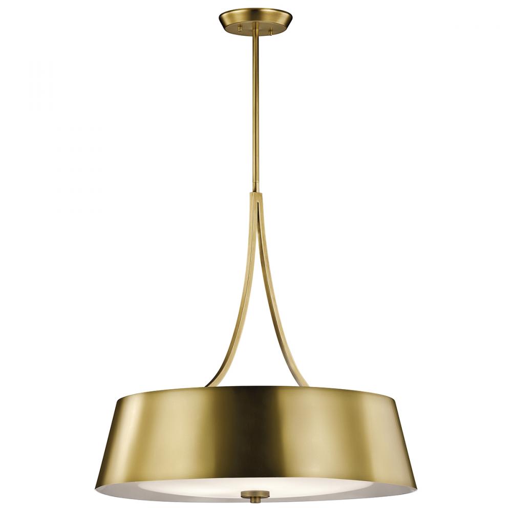 Maclain 4 Light Round Pendant Natural Bronze